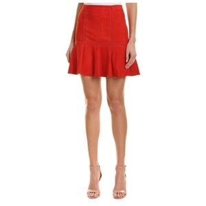 NWT Alice and Olivia Lamb Leather skirt